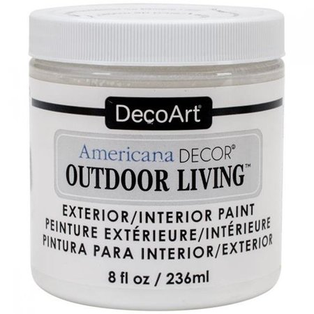 DECO ART Deco Art ADOL-02 8 oz Americana Outdoor Living Picket Fence; White ADOL-02